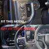 Carbon Style Central Control Air Vent Outlet Trim Cover for Chevrolet Silverado
