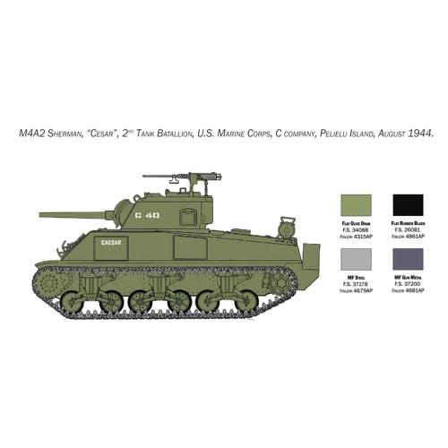 Italeri Tamiya 1/35 Military Series No. 6583 US Marine Corps M4 Sherman Plastic Model 38583