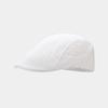 Spring and Summer Simple Light Board Imitation Hemp Beret Men's British Retro Breathable Duck Tongue Forward Hat Women's Middle-aged Hat