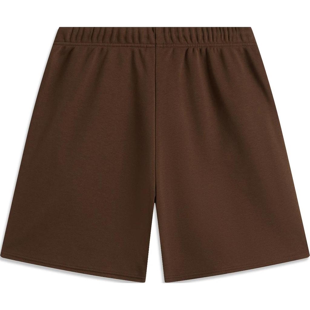 Li-Ning Basketball Series Printed Letter Mid-Waist Drawstring Straight Casual Shorts Men shorts Brown AKSU809-1