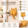 3D Cat Shape Anti-Collision Pad Self Adhesive Soft Cushioning Door Handle Protection Mat Impact Absorbing Cartoon