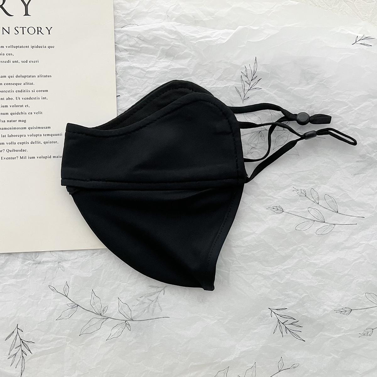 

Летняя маска от солнца из ледяного шелка для улицы, 3D трехмерная маска для защиты от УФ-лучей для уголков глаз, солнцезащитная маска, дышащая маска