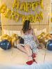 43pcs Gold Happy Birthday Letter Balloon Set, 16 Inch Happy Birthday English Letter Aluminum Foil Balloon Birthday Party