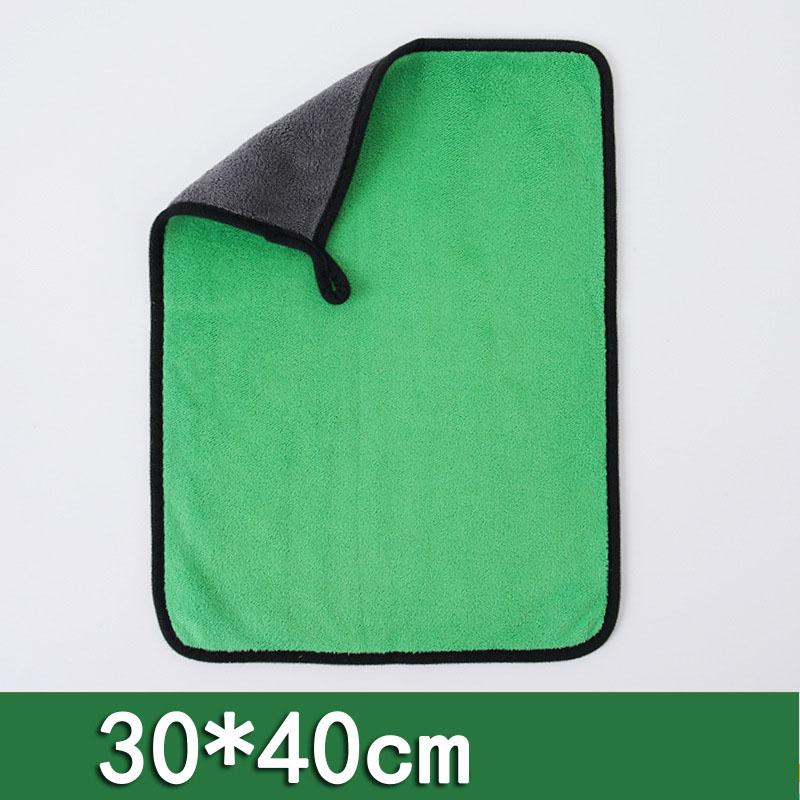 Thickened Car Washing Towel Double Layer Microfiber Cleaning Towels Car Window Glass Detailing Drying Cloths Auto Wash Supplies