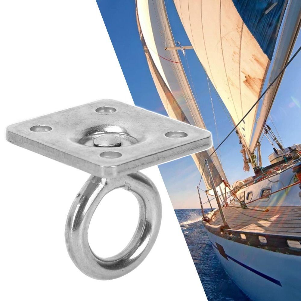 Stainless Steel Rotating Ceiling Hooks Pad 35mmx15mm U Hooks for Seawater Durable Ceiling Hooks