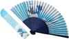 Kyosuke Silk Fan with Under the Japanese Goods Case, Mt. Fuji, Wave, Hokusai, Ukiyo-e, Approx. 21cm, Men's, Women's, Overseas, Souvenir,