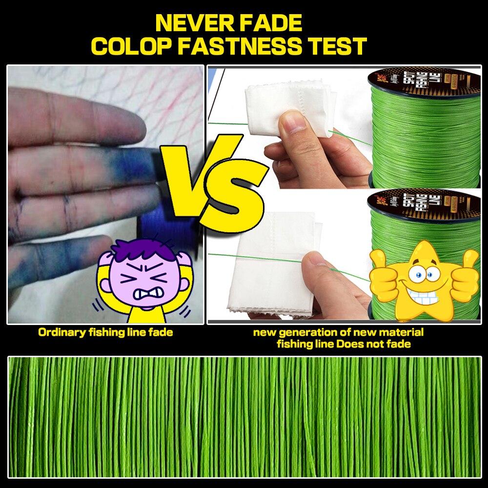 Unfading Fishing Line X8 PE Line 300m Multifilament Fishing Line Carp Fishing TooL Multicolor  Lightfast