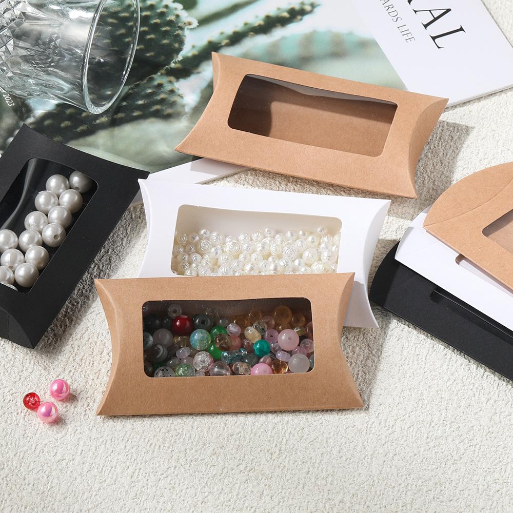 20Pcs/Lot Gifts Box Kraft Paper Box Jewelry Package Storage for Necklace Rings Jewelry Gifts Wedding Party Decorations