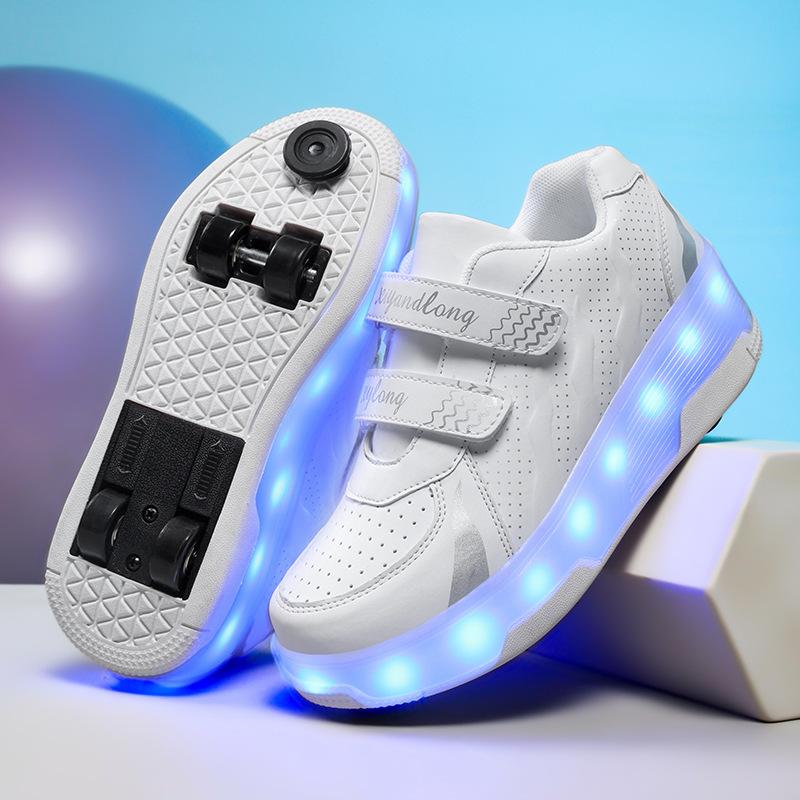 

Новые детские роликовые коньки для девочек, 4-колесные деформируемые спортивные туфли, кроссовки с тормозами, роликовые коньки для мальчиков, гоночные роликовые коньки 40