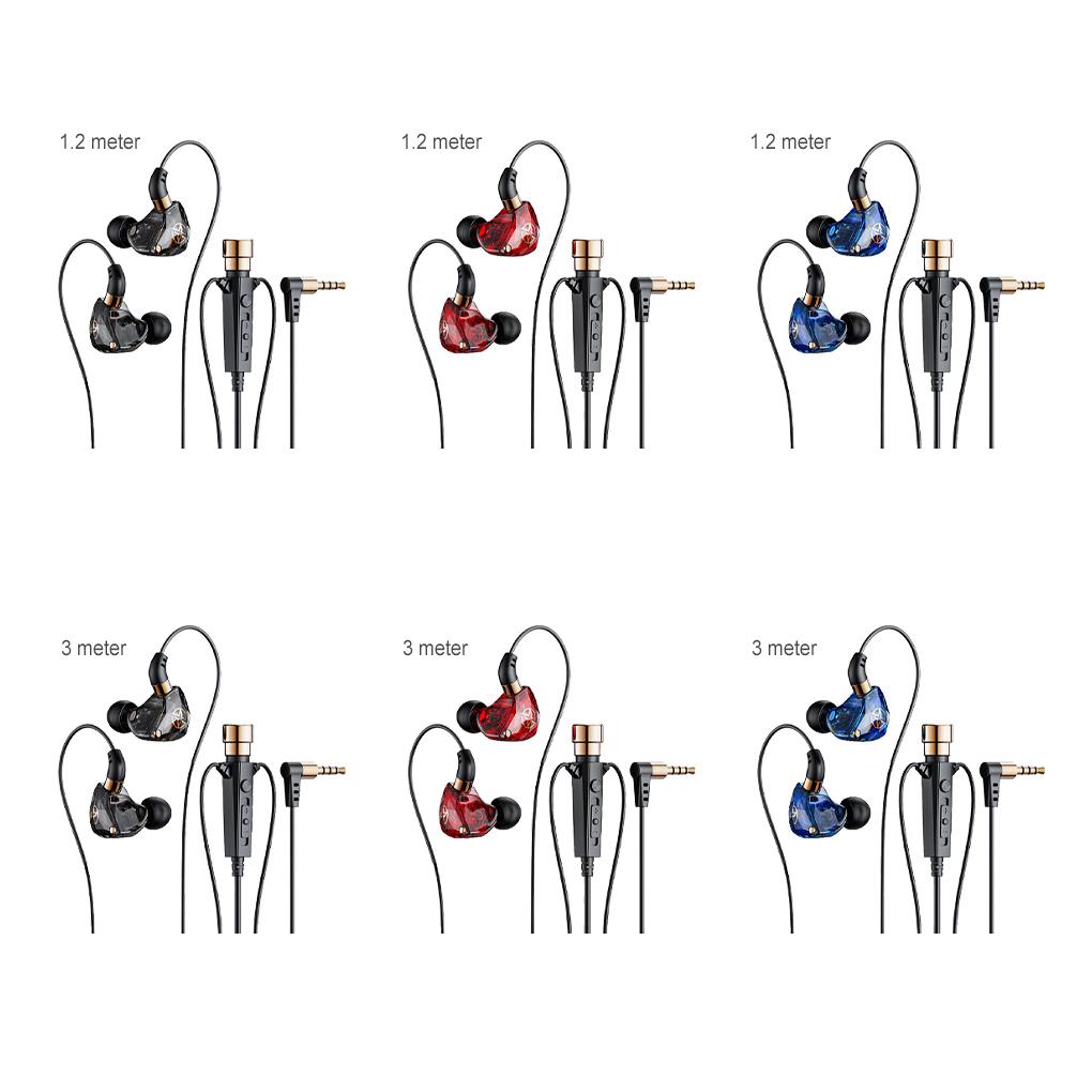 Wired Earphones Portable 90 Degree Noise Reduction In-ear Headphones Indoor Outdoor Household Vlogging Headset with Mic