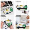 Pencil Bag High Capacity Secure Zipper 300D Polyester with Mesh Pocket Removable Divider and Pen Slots for Daily School Use