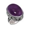 Natural Sage Amethyst Gemstone 925 Sterling Silver Jewelry Ring Size 8 ETC-14181