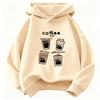 Jungen Mädchen Mode Kaffee Katze Grafik Hoodie Kinder Katze Kinder Sweatshirt Kapuzenpullover Freizeit Kapuzenpullover