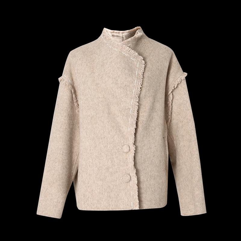 Shetu Fashion Short Double-Sided Wool Coat