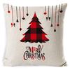 New Christmas Pillowcase Cushion Car Waist Protector Bedside Pillowcase Christmas Linen Pillowcase