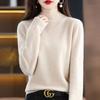 Autumn Winter Women Knitted Turtleneck Sweater Casual Loose Bottomed Knit Sweater