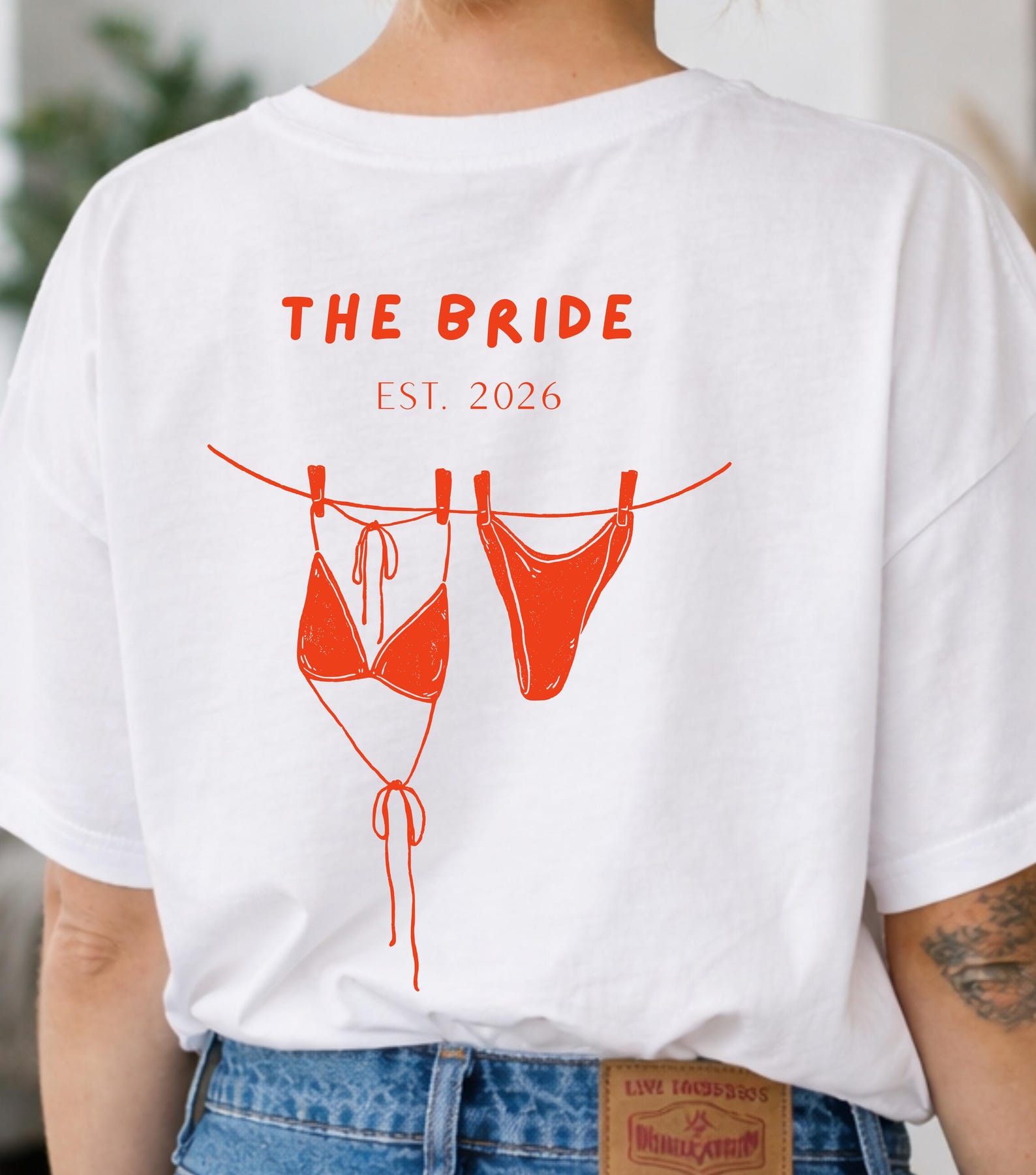 Bride and Crew Personalized Shirt with Year, Hen Party Women s Shirt Bride, Bachelorette Party Shirt, Hen Party, Matching Shirts Hen Party L