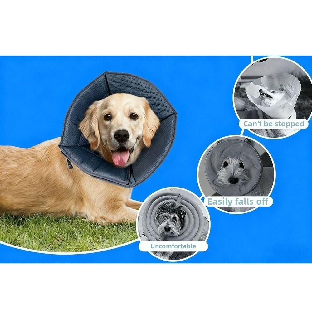 Adjustable Dog Neck Cone Comfortable Fit Neck Protective Circle Wound Recovery Sleeve  Rashes