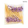 100 Pezzi Spiedini Usa e Getta per Cibo Stuzzicadenti Legno Buffet Cupcake Frutta Forchetta Festa Torta Dessert Insalata Bastoncino a Forma di Cuore