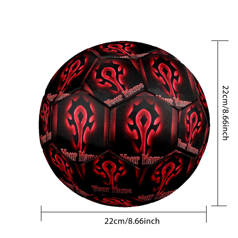 Custom Text Size 5 Soccer Ball, Standard Match Football For OutdoorWorld of Warcraft