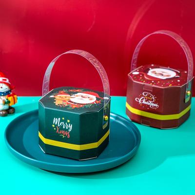 Cartoon Cute Style Christmas Eve Gift Packaging Box Candy Chocolate Gift Packaging Box Holiday Decorative Paper Box 10 Piece/Lot