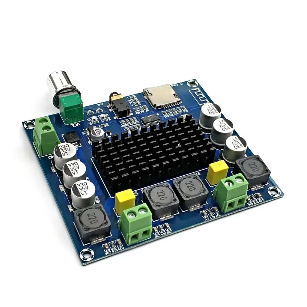 XH-A105 Sound Amplifier Board Bluetooth-compatible TDA7498 High-power Audio Module Supports AUX for Speakers Home Theater DIY