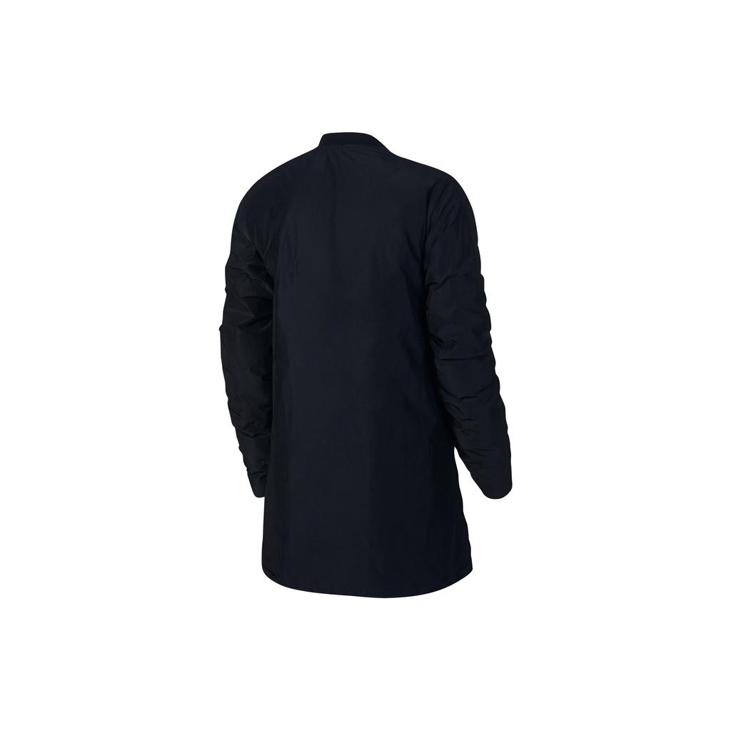 Nike Solid Color Zip Casual Long Sleeve Jacket Women Jackets Black 873050-010