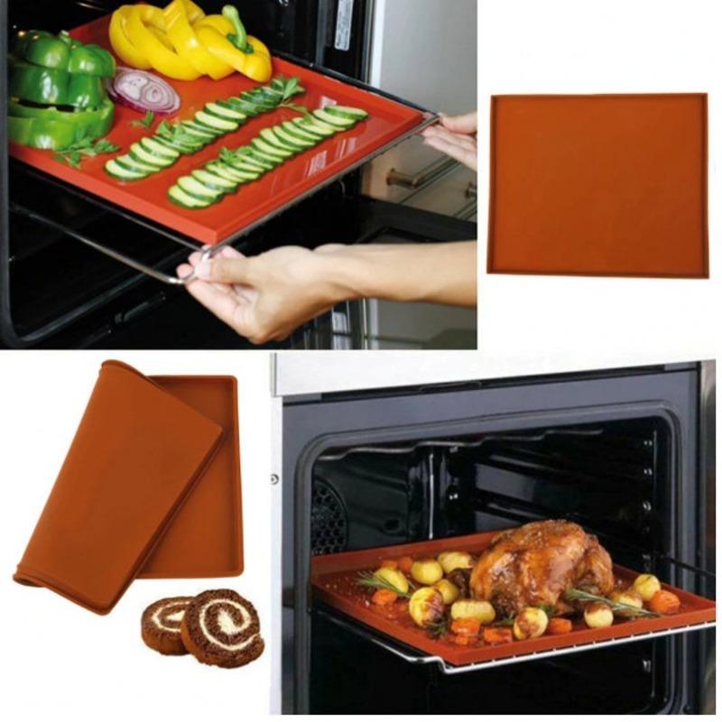Silicone Swiss Roll Cake Mat Non-Stick Baking Sheet for Jelly Roll Yule Log Sponge Pastry Cooking Tray Bakeware Kitchen Tools