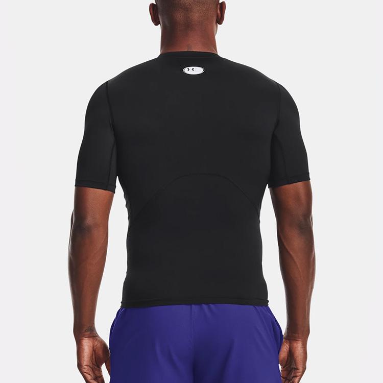Under Armour Training Sports Short Sleeve Fitness Shirt Men Black 1361518-001
