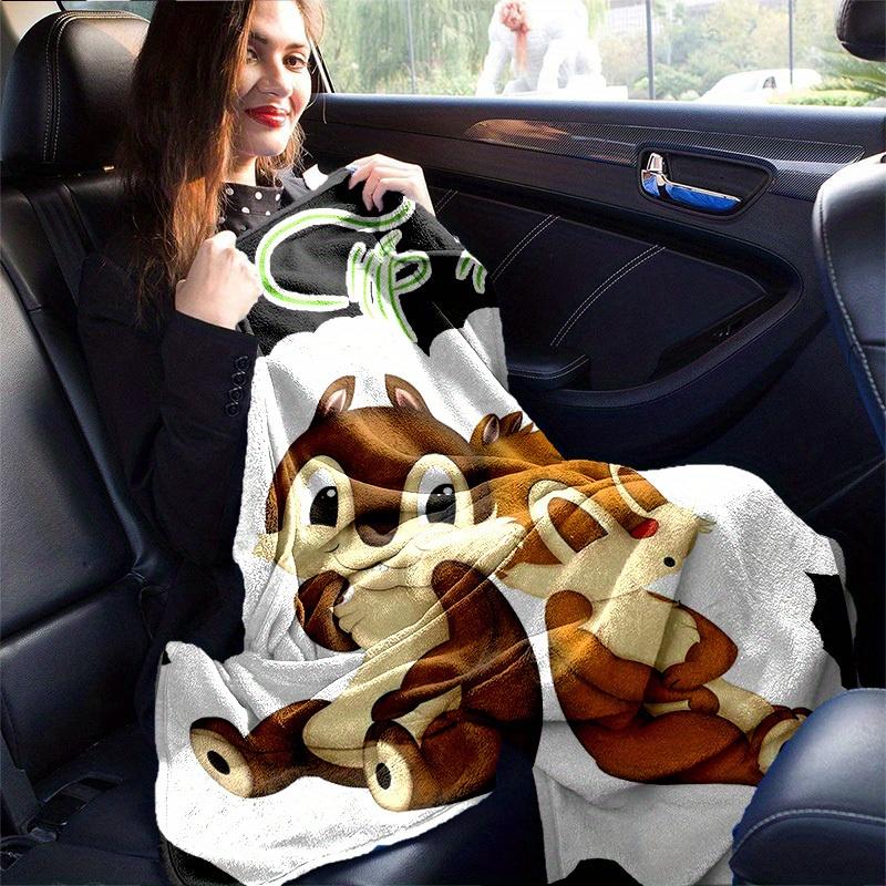 1pc, Chip 'n' Dale Throw Blanket Cozy Home Decor, Perfect for Couch, Bed, Travel, Camping, Car, Beach, Office Nap Soft Coverlet Gift Idea