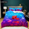 Set Copripiumino Cuore d'Amore Rosa Set Biancheria da Letto Cuore d'Amore Regalo San Valentino Camera da Letto Ragazza Microfibra Queen King Size Copripiumino