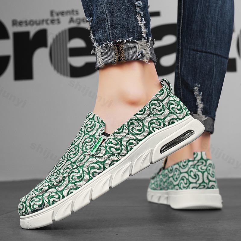 Fashion Men's Fashion Trend Casual Shallow Mouth Single Shoes 2025 Autumn New Style Mesh Breathable Comfortable Slip On Chunky sneakers