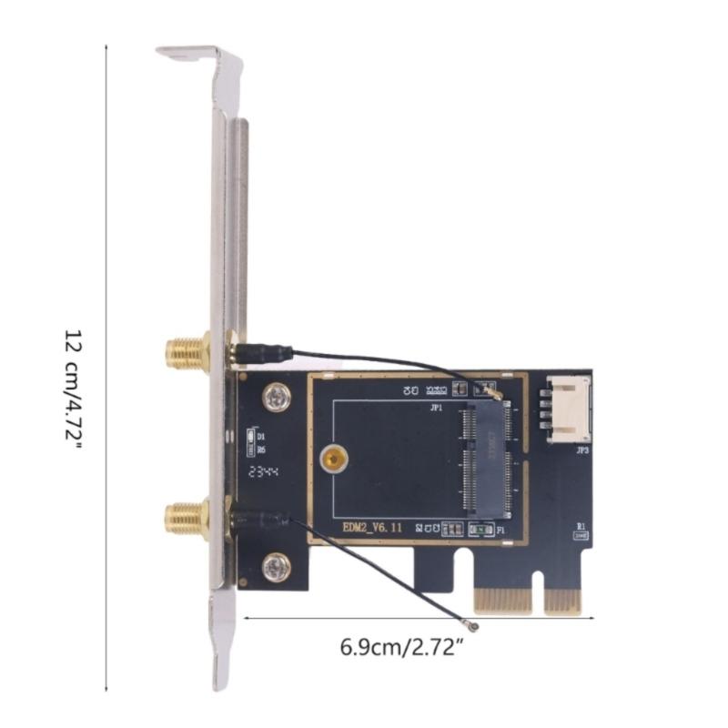 Drahtlose Netzwerkkarte Adapter M.2 NGFF zu PCIE WiFi Netzwerkkarte Konverter PCIE zu M.2 NGFF Karte Passiver Adapter