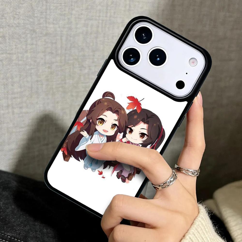 Capa Case for iPhone 17 Air 16 Pro Max 15 Plus 11 13 Mini 14 12 Back Phone Cover Tian Guan Ci Fu hua cheng xie lian