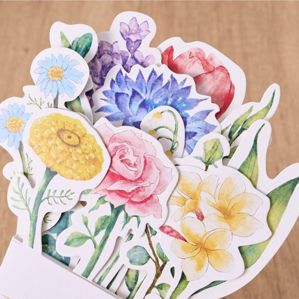 Detachable Base Bloomy Flowers Desk Calendar Vase Shaped Monthly Planner  for Table Desk Decor