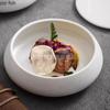 Ceramic Steamed Egg Bowl with Lid Dessert Bowls Dessert Bowls Soup Plate Dining Plate Snack Tray Sashimi Plates Dim Sum Dish