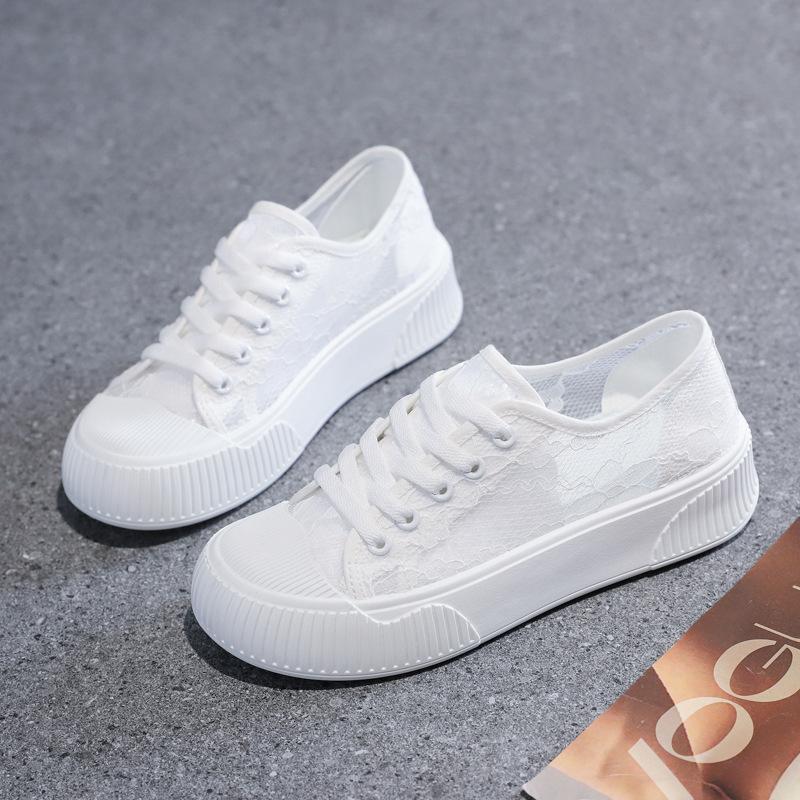 Little White Shoes Women's Summer 2025 New Student Versatile Casual Women's Sports Korean Version Thick Baseplate Shoes 99