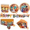 Dragonball z Party Decoration Dragonball Disposable Tableware Tablecloth Cups Birthday Banner Plates Baby Shower Supplies Toys