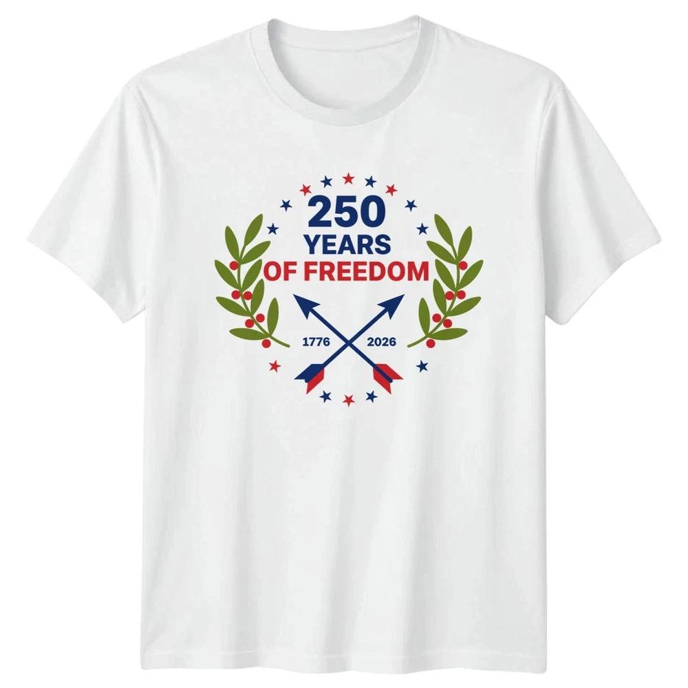Share 250 Years Of Freedom 1776 2026 Unisex T Shirt 4th Of July Gift S