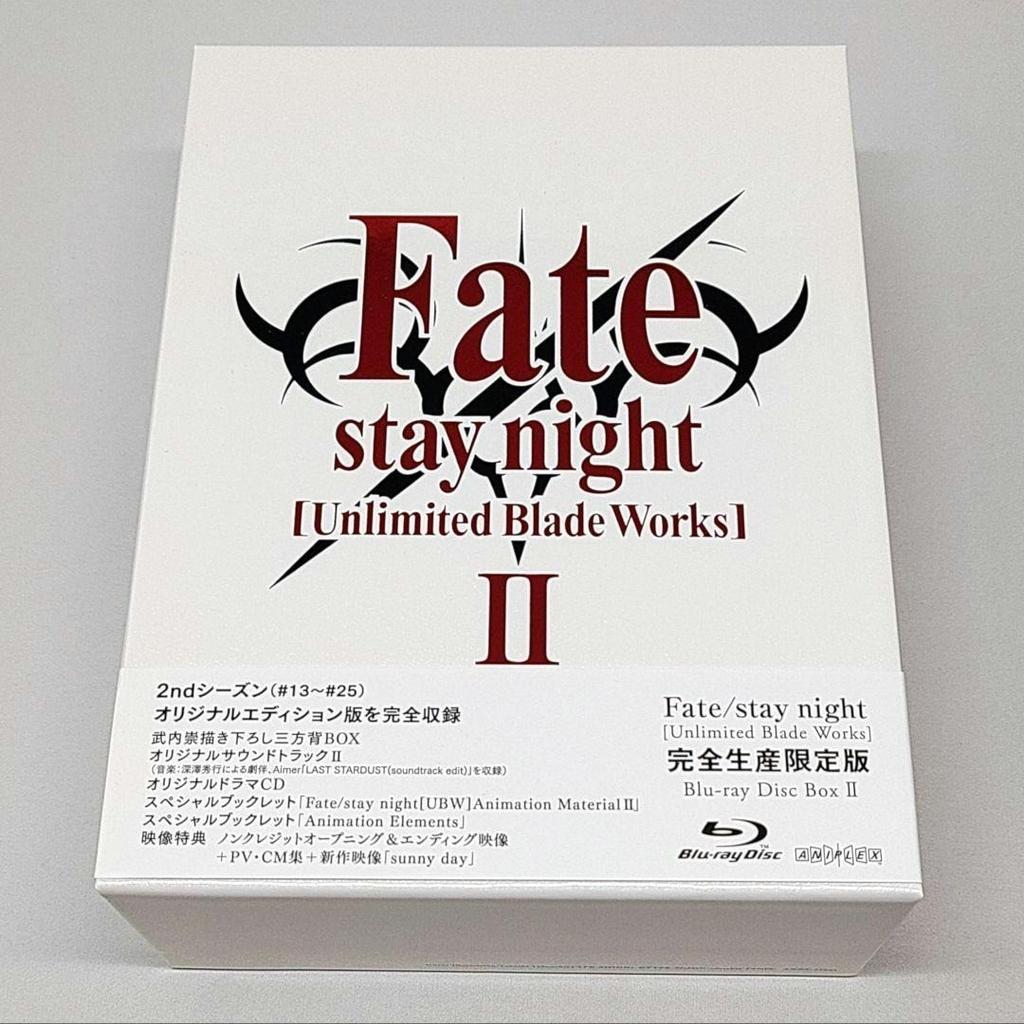 Fate stay night Unlimited Blade Works Conjunto de Discos Blu-ray Caixa Limitada Animate Usado