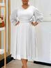 New Spring Imported Fashion Elegant Casual A-Line Dress Plus Size