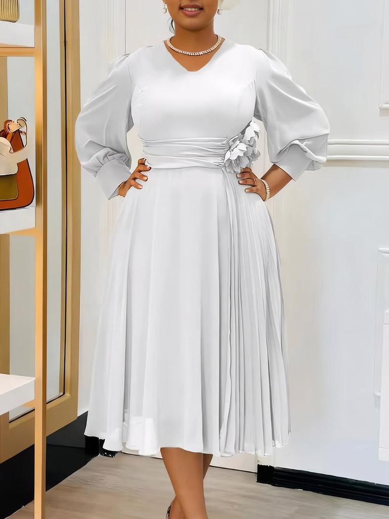 New Spring Imported Fashion Elegant Casual A-Line Dress Plus Size
