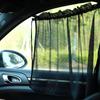 Auto Fenster Sonnenschutz Netzvorhänge mit Saugnäpfen für Sommer Privatsphäre und Sonnenschutz