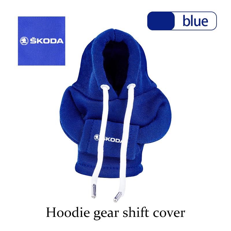 For Skoda Car Gear Shift Knob Cover Hoodie Shifter Boot Dust Cover Car Interior Decoration S Kodiaq Octavia 2 3 Yeti Karoq Rapid  VH1
