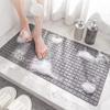Grid Texture Bathroom Pad with Suction Pad Pedal Pad Bathroom Rug Floor Mat  Washroom