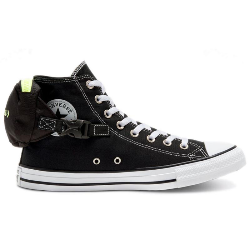 Converse Chuck Taylor All Star Buckle Up - Volt Glow Versatile Comfort High Top Espadrilles Unisex Black