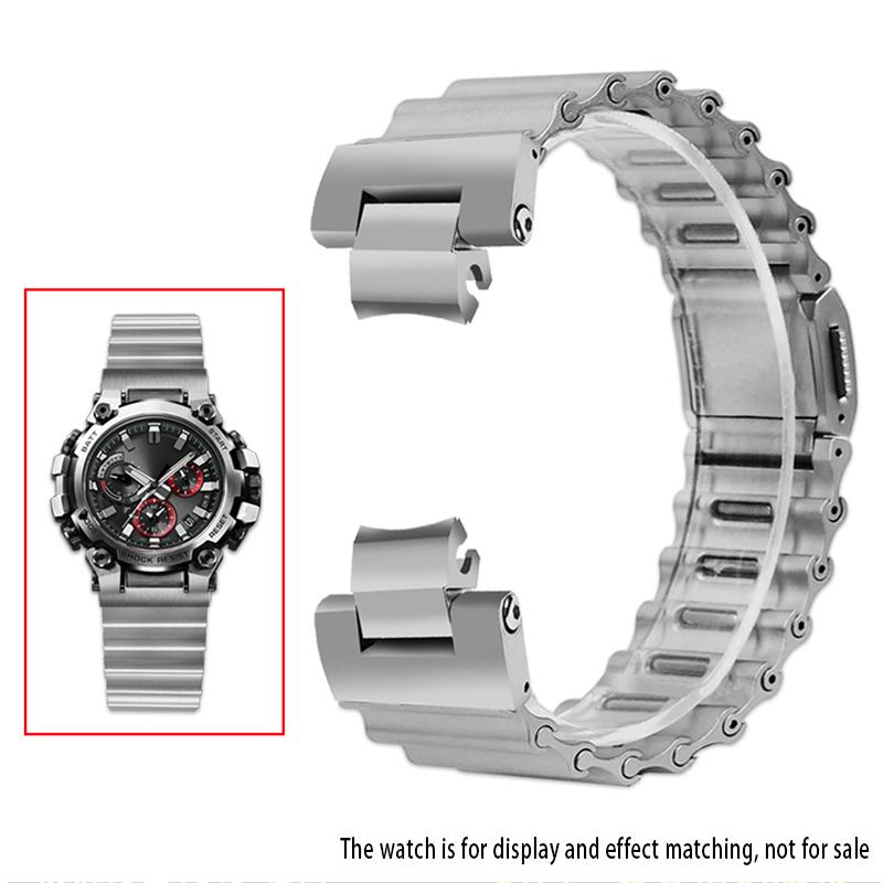 

For Casio Refit MTG B3000 Bracelet G-SHOCK MTG-B3000 Quick Release Solid Stainless Steel Watch Strap MTG-B3000 Metal Steel 0mm срібний