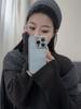 Retro Sea Blue Summer Stripes Sea Soul Hand Phone Case for iPhone 17 16e 16 15 14 13 12 11 Pro Max X Air Plus Luxury Clear