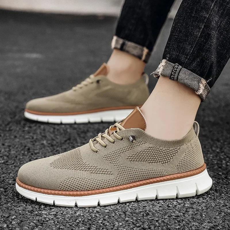 Breeze Shoes Men Urban Stylish Comfort Oxfords Formal Business Walking Shoes Male Non Slip Dress Sneakers Wedding
