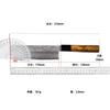 6.7 Inch Nakiri Knife 67-layer Damascus Steel Blade Chef Cleaver Meat Slicing Vegetable Kitchen Knives Olive & Ebony Wood Handle